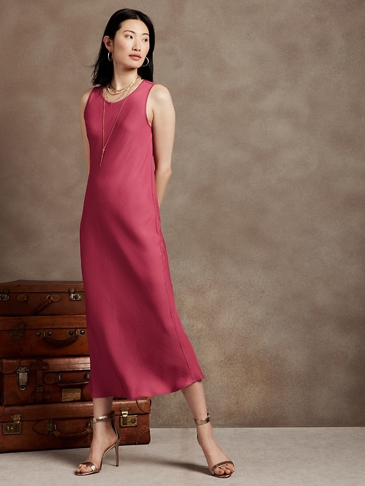 Midi Slip Dress Banana Republic Factory