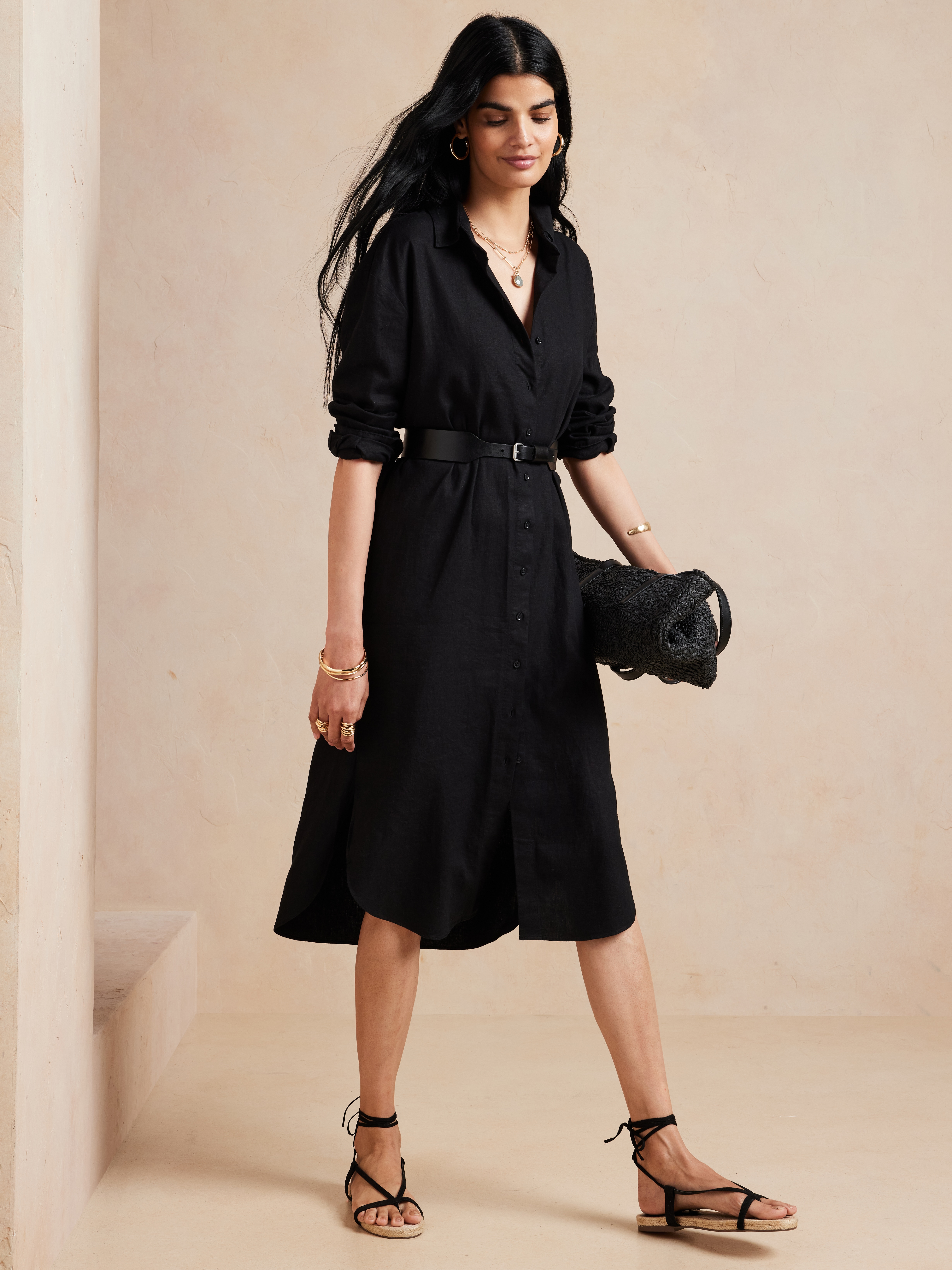 zara pleated shirt dress trf