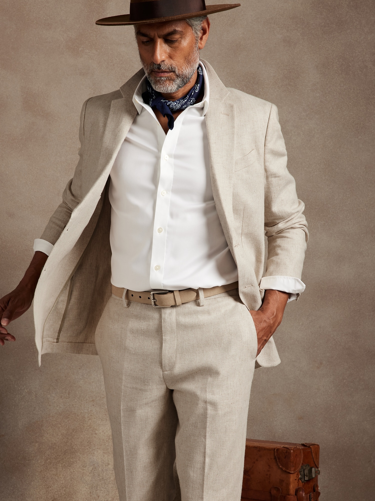Meridian Linen-Cotton Suit Trouser