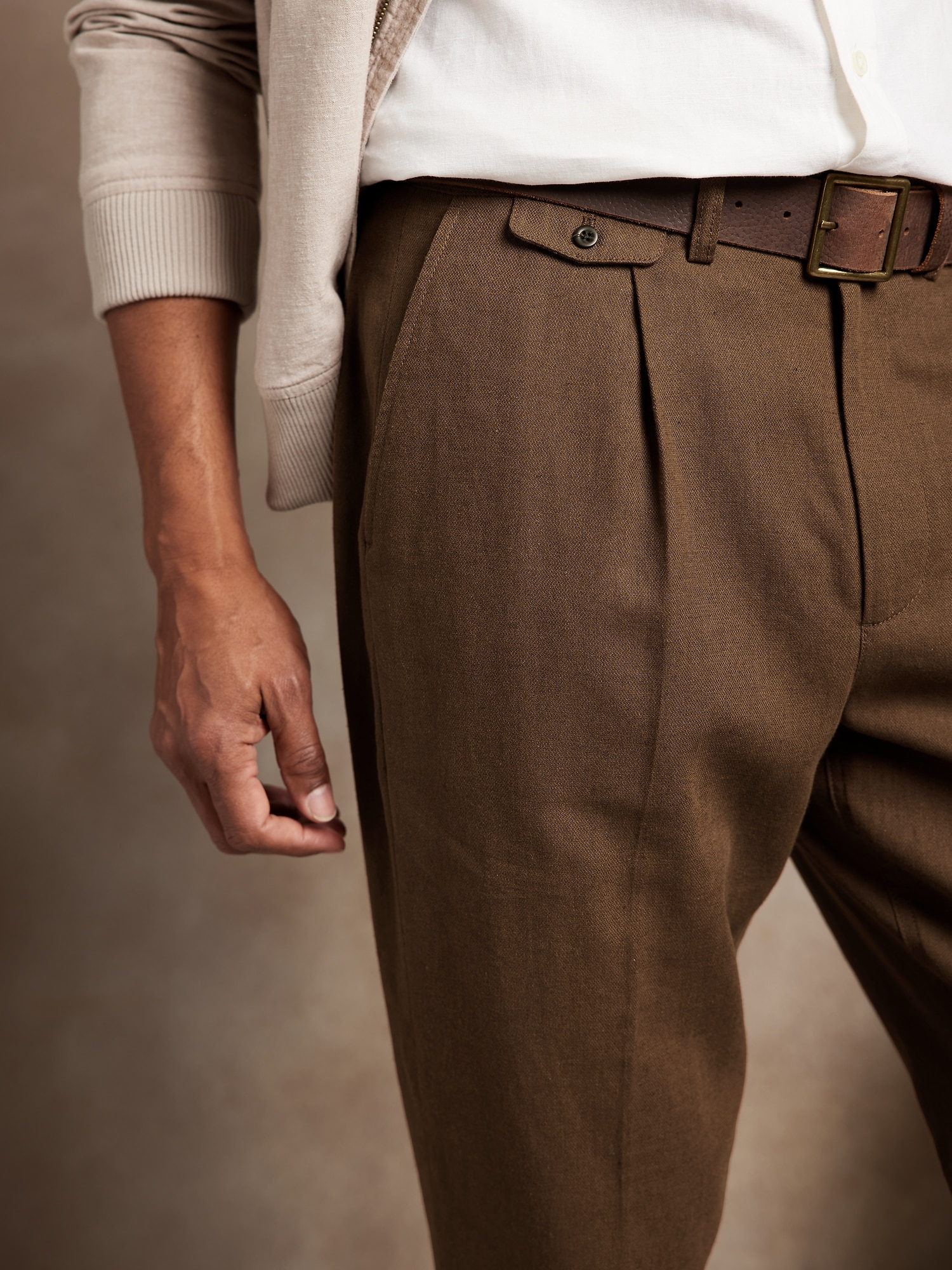 Reviews for Linen-Cotton Tapered Pants