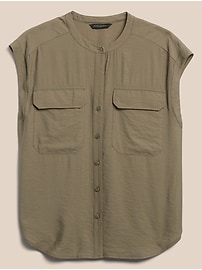 Cap-Sleeve Shirt