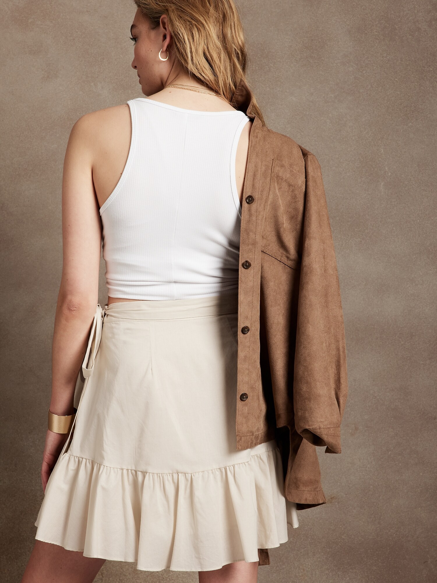 Wrap Mini Skirt