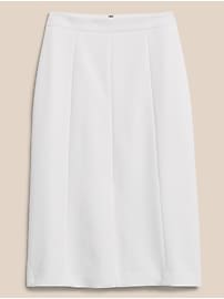Bi-Stretch Midi Skirt
