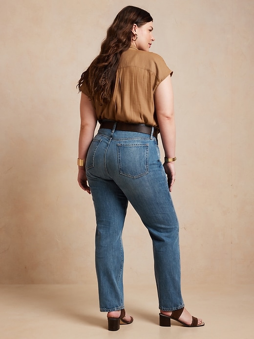 Image number 2 showing, Curvy Rigid Straight Jean