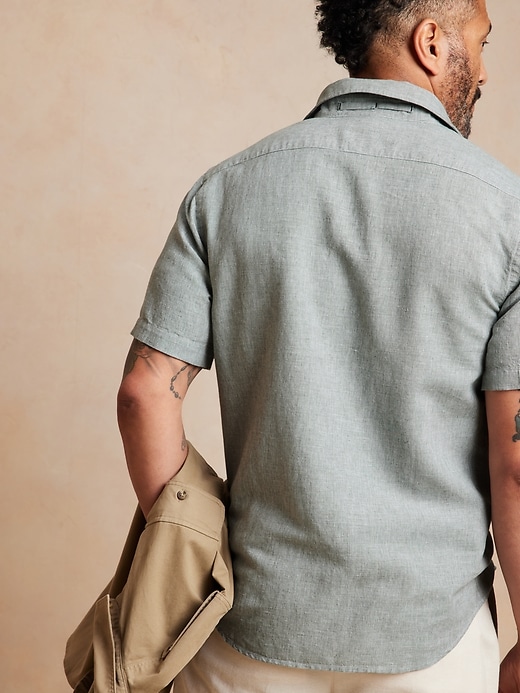 Image number 6 showing, Linen-Blend Shirt