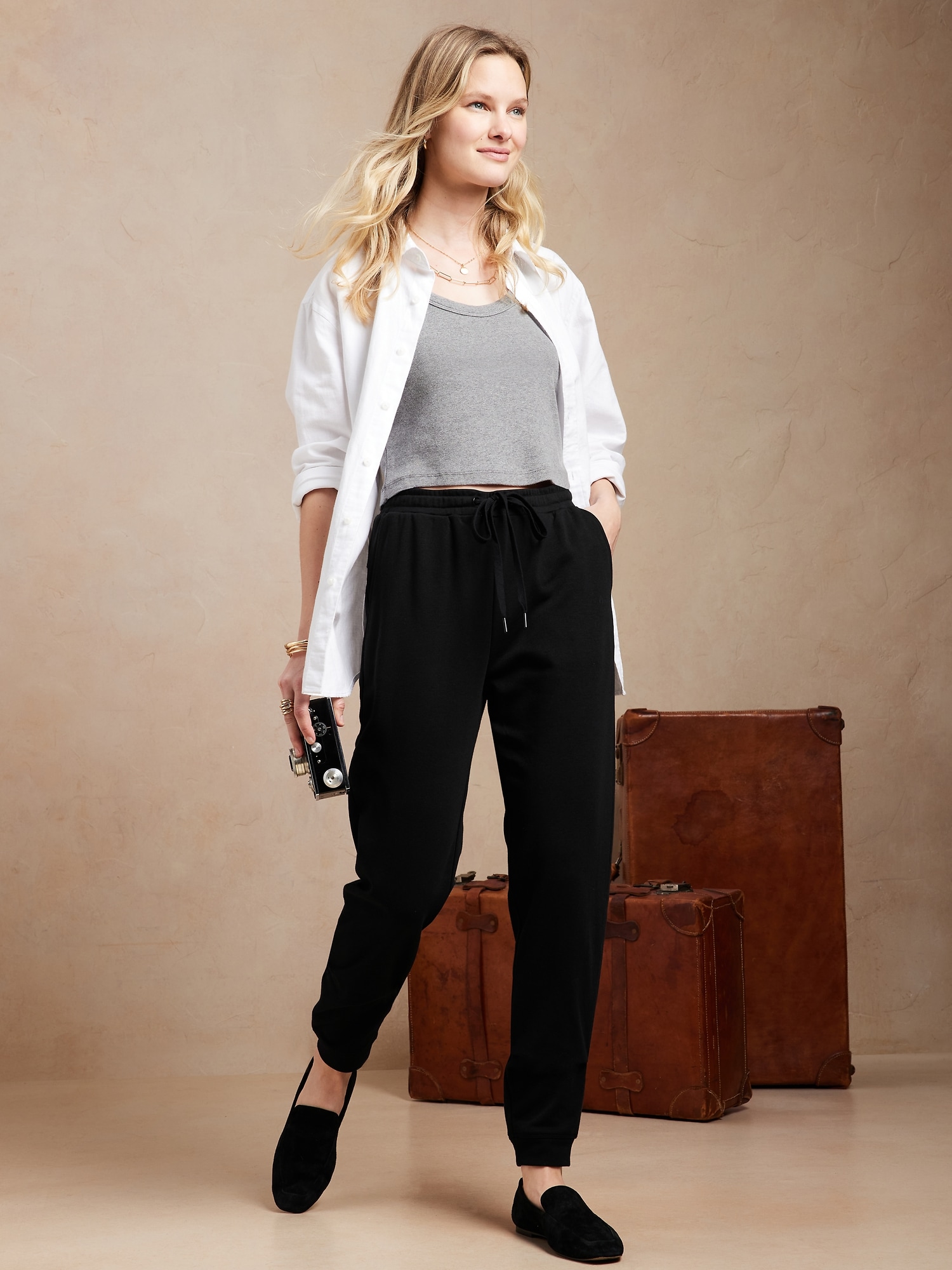 French Terry Jogger Banana Republic Factory