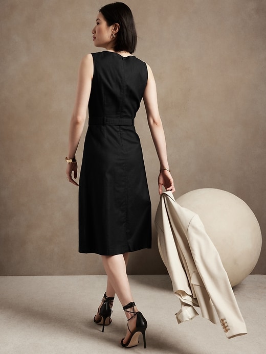 Image number 2 showing, Linen-Blend Shift Dress