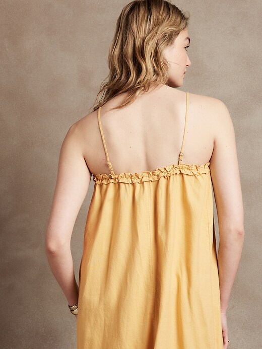 Image number 2 showing, Linen-Blend Dress