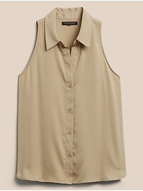Silky Button-Down Shirt