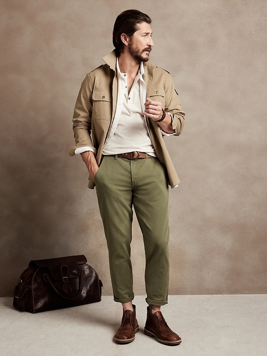 Athletic-Fit Twill Pant | Banana Republic Factory