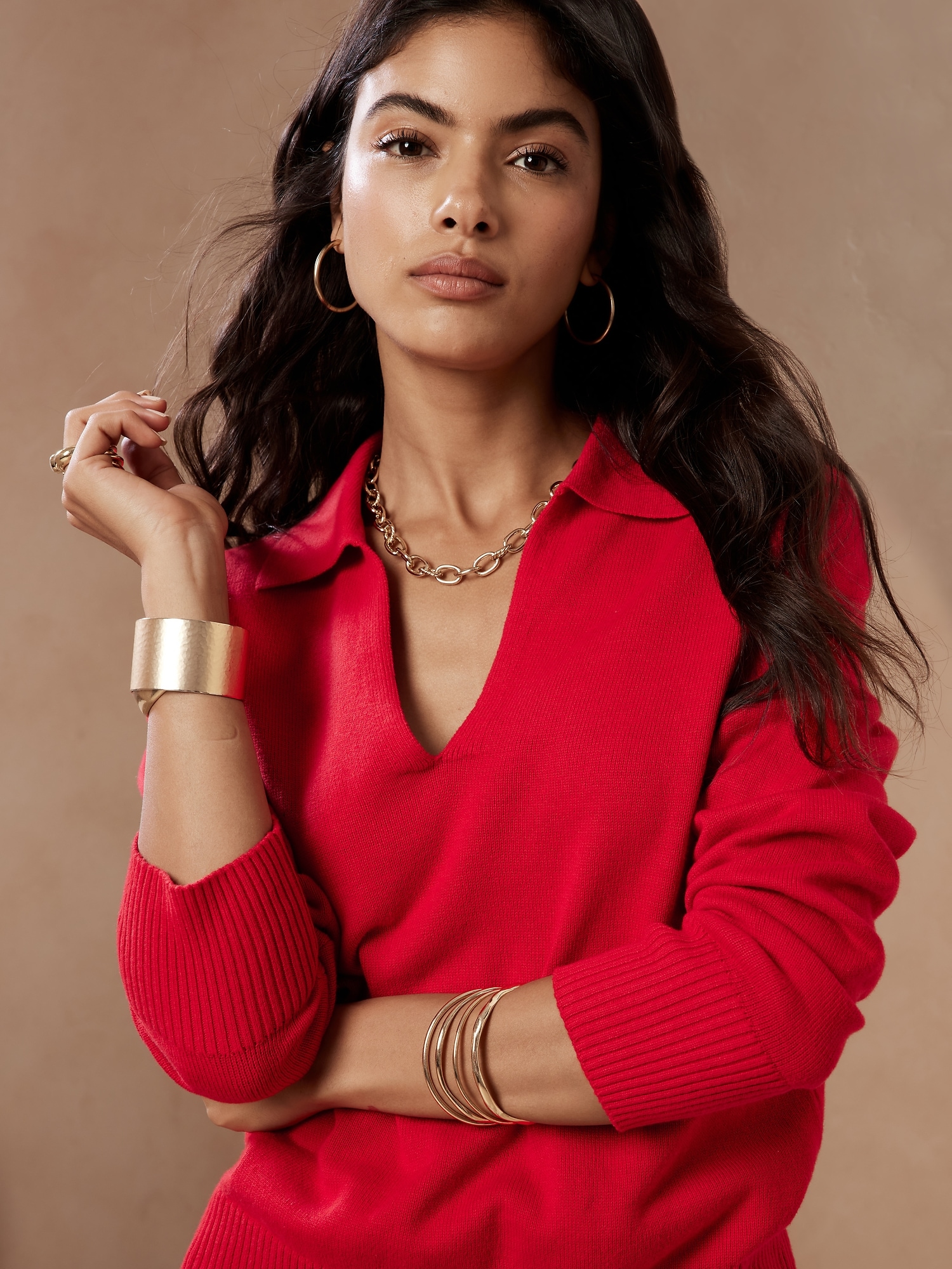 Image number 1 showing, Polo Sweater