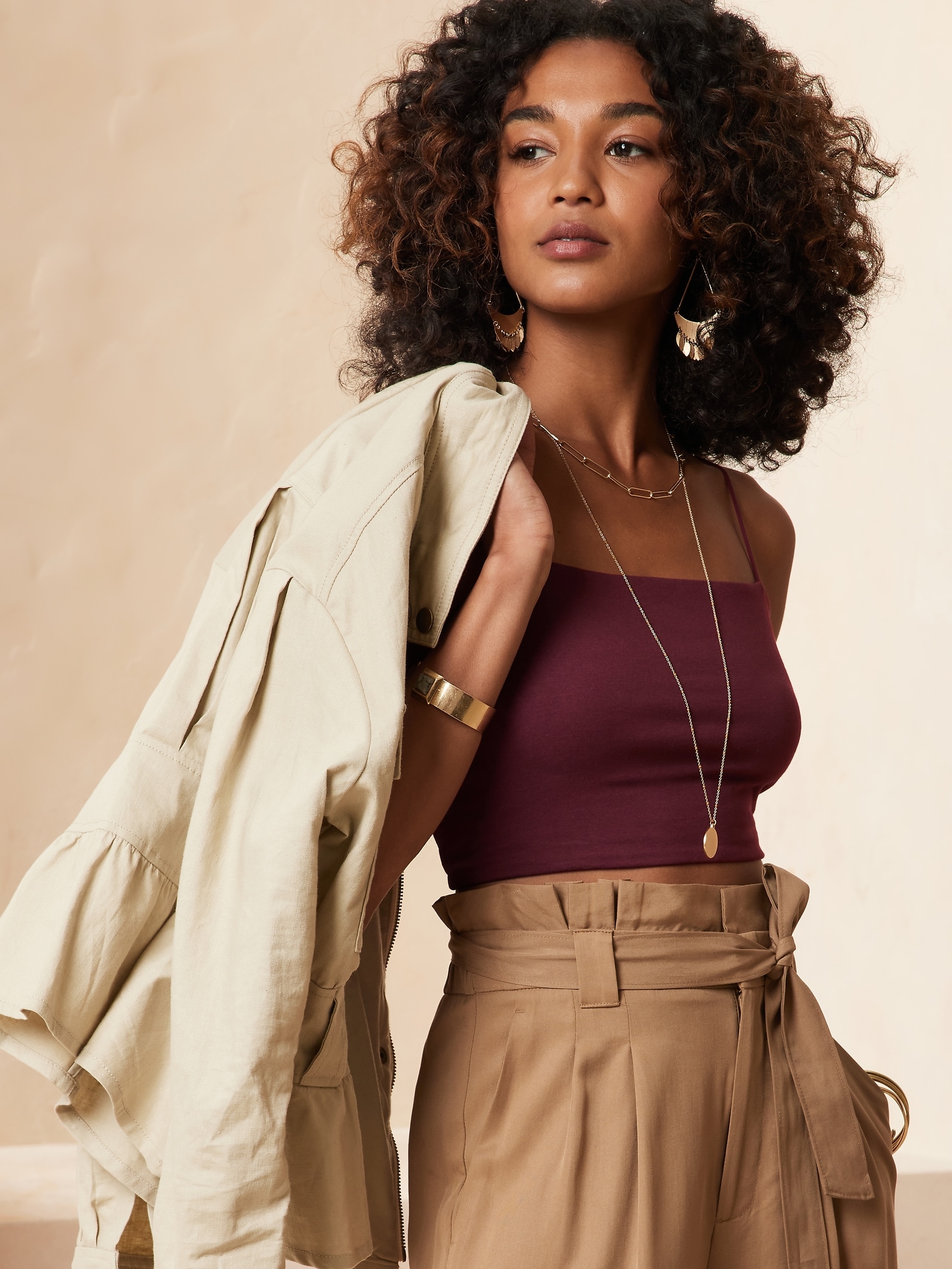 Cropped Camisole | Banana Republic Factory