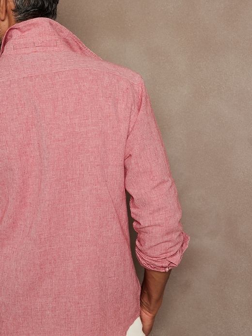Image number 2 showing, Slim Linen-Blend Shirt