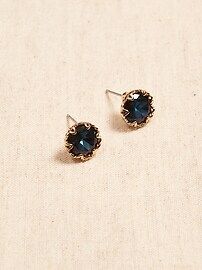 Colored Solitaire Stud Earring