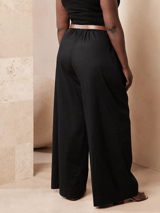 LinenBlend WideLeg Pant Banana Republic Factory