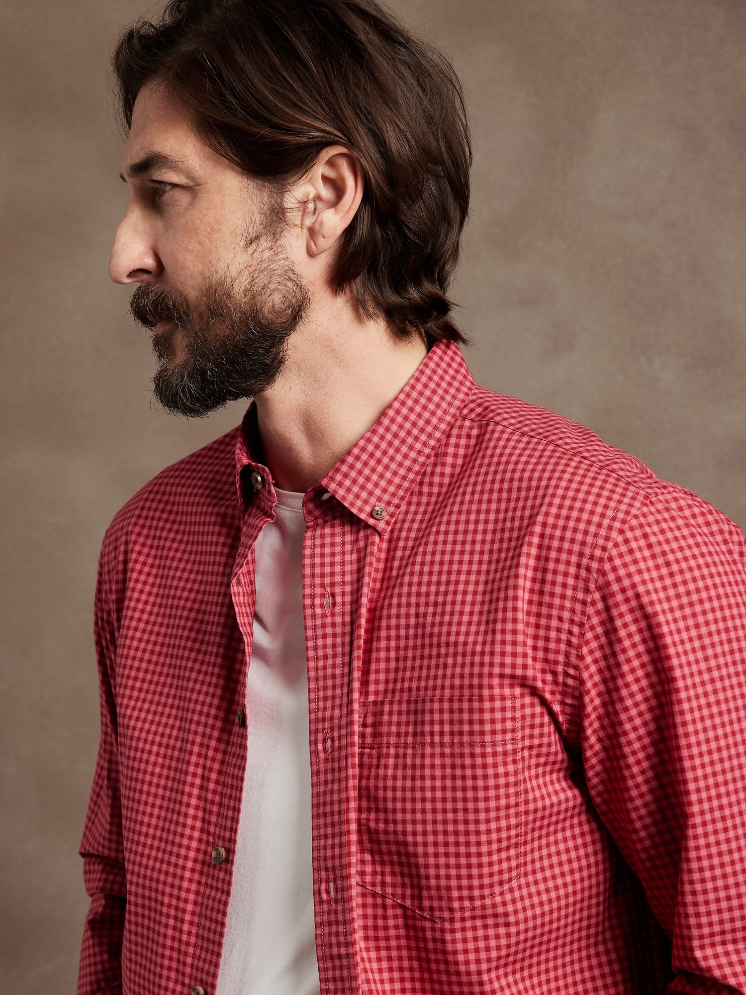 Slim Softwash Cotton Shirt