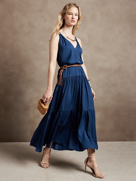 Strappy Maxi Dress | Banana Republic Factory