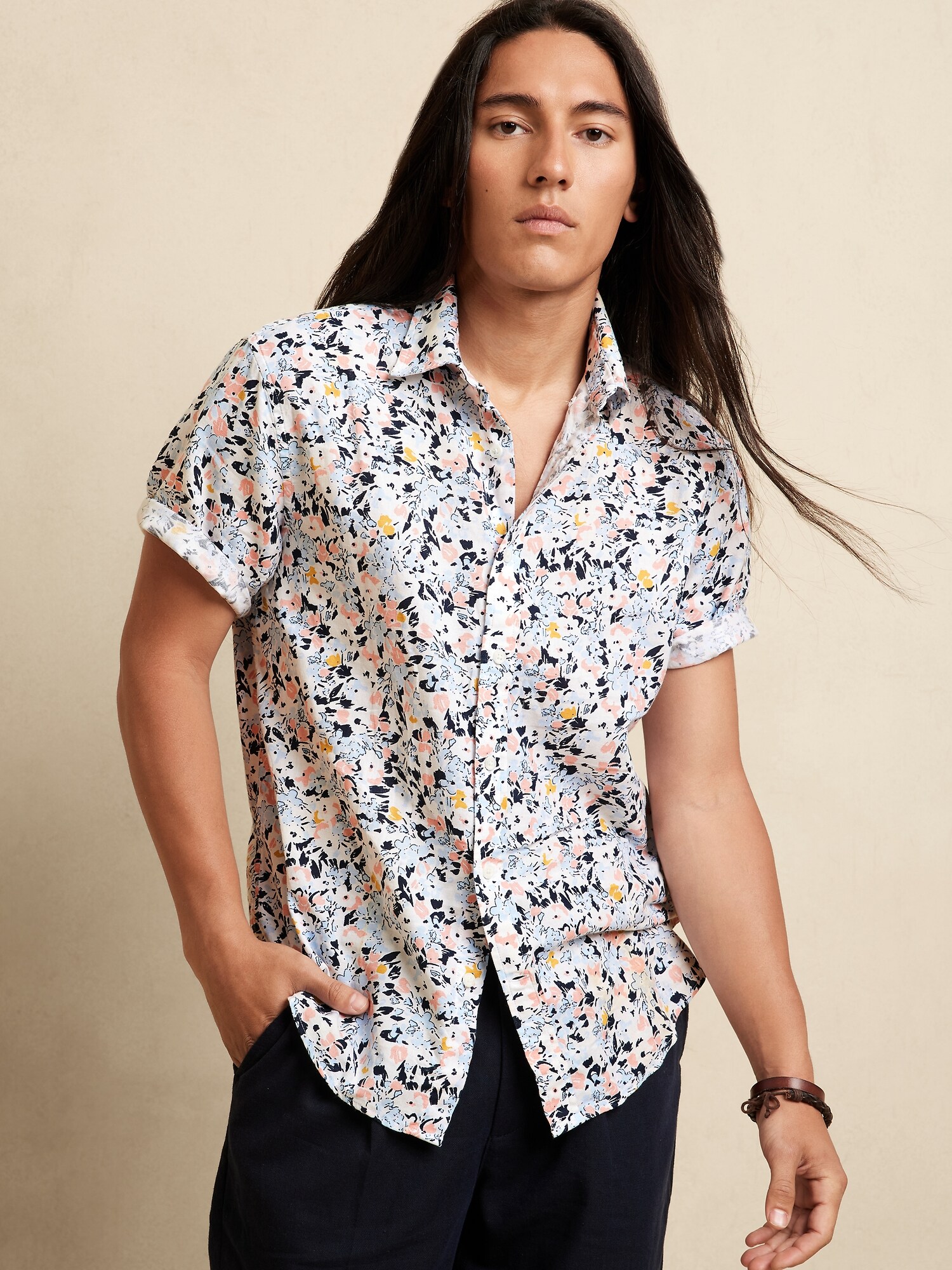 Gauze Oxford Banana Republic Factory