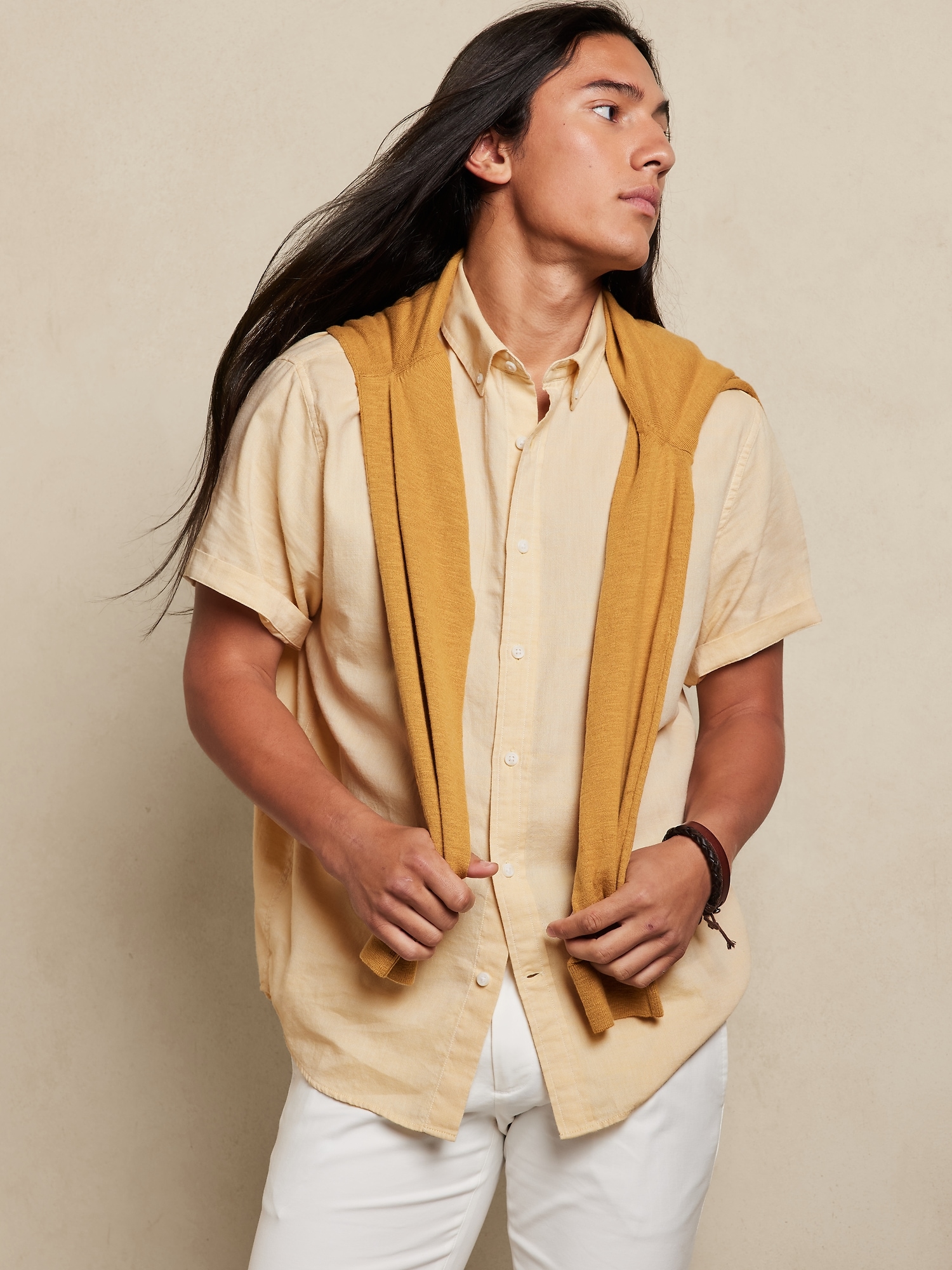 Gauze Oxford Banana Republic Factory