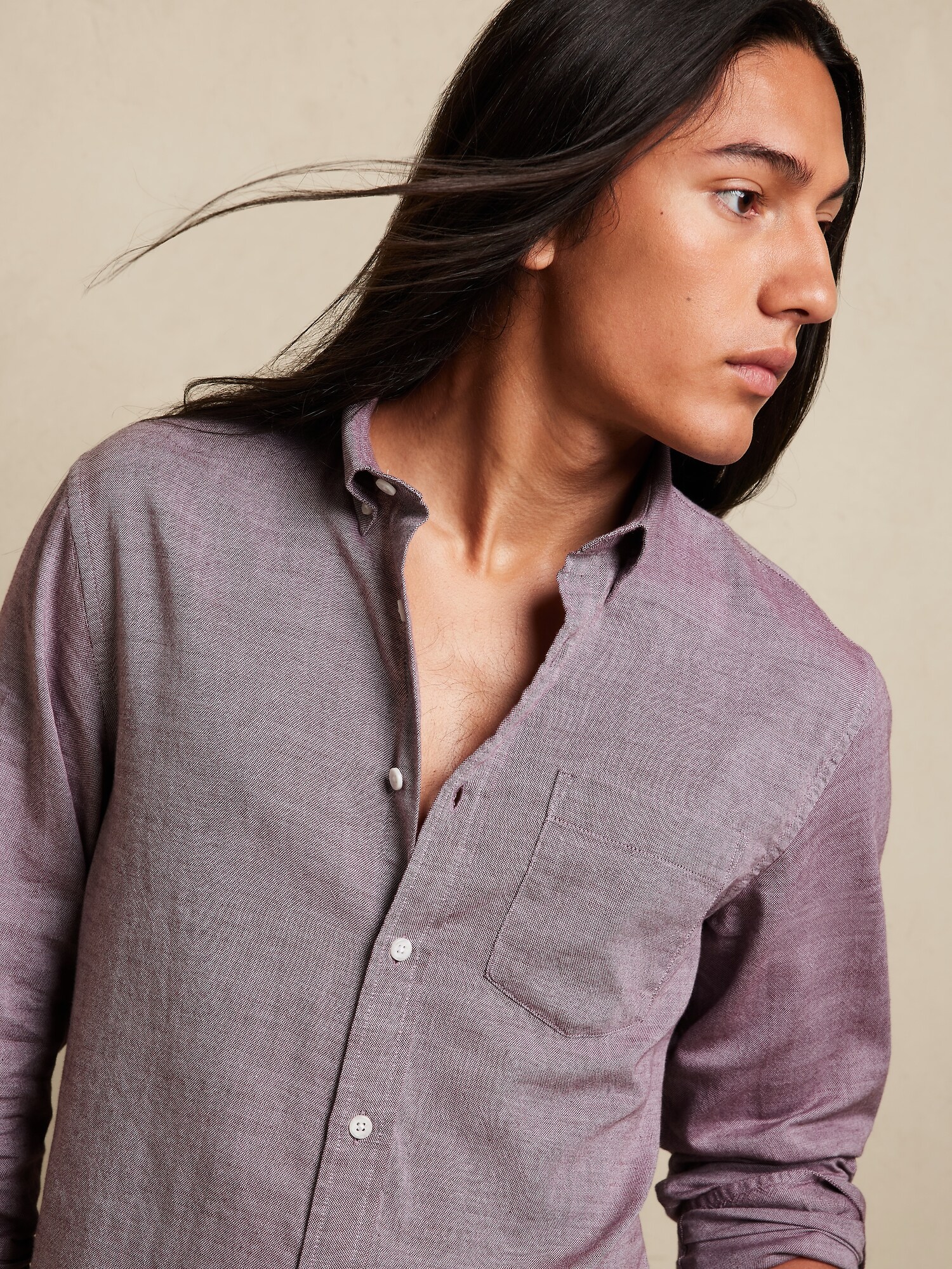 Slim Gauze Oxford Banana Republic Factory