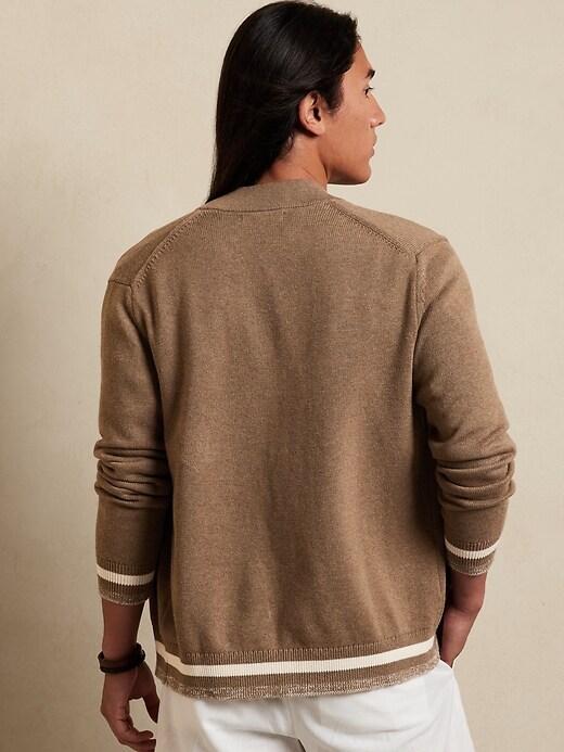 Tipped Bomber Sweater