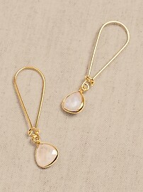 Small Crystal Drop Earrings &#124 Aureus + Argent