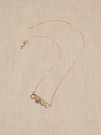 Linear Gemstone Necklace