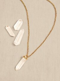 Long Crystal Necklace &#124 Aureus + Argent