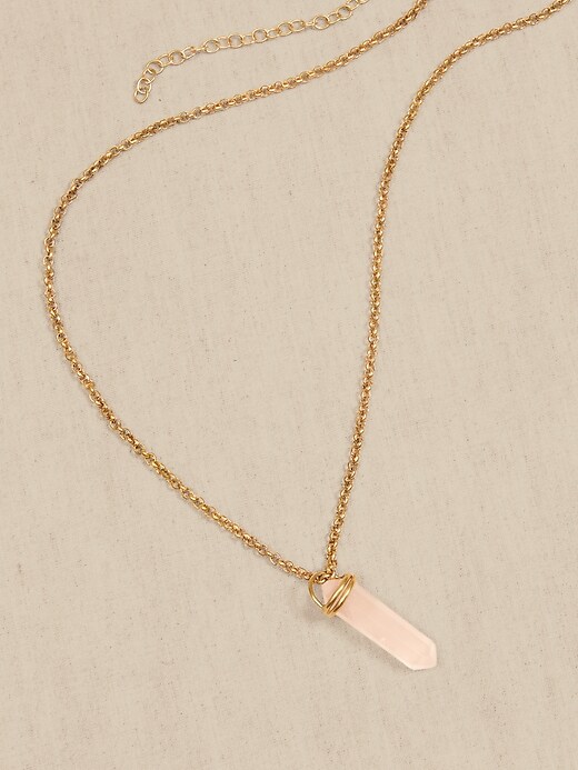 Long Crystal Necklace &#124 Aureus + Argent