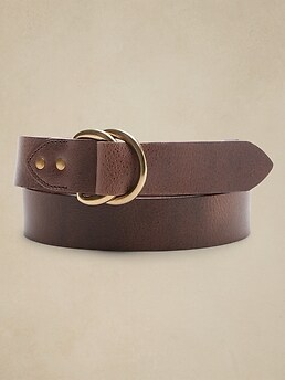 Leather Casual Belt  Banana Republic Factory