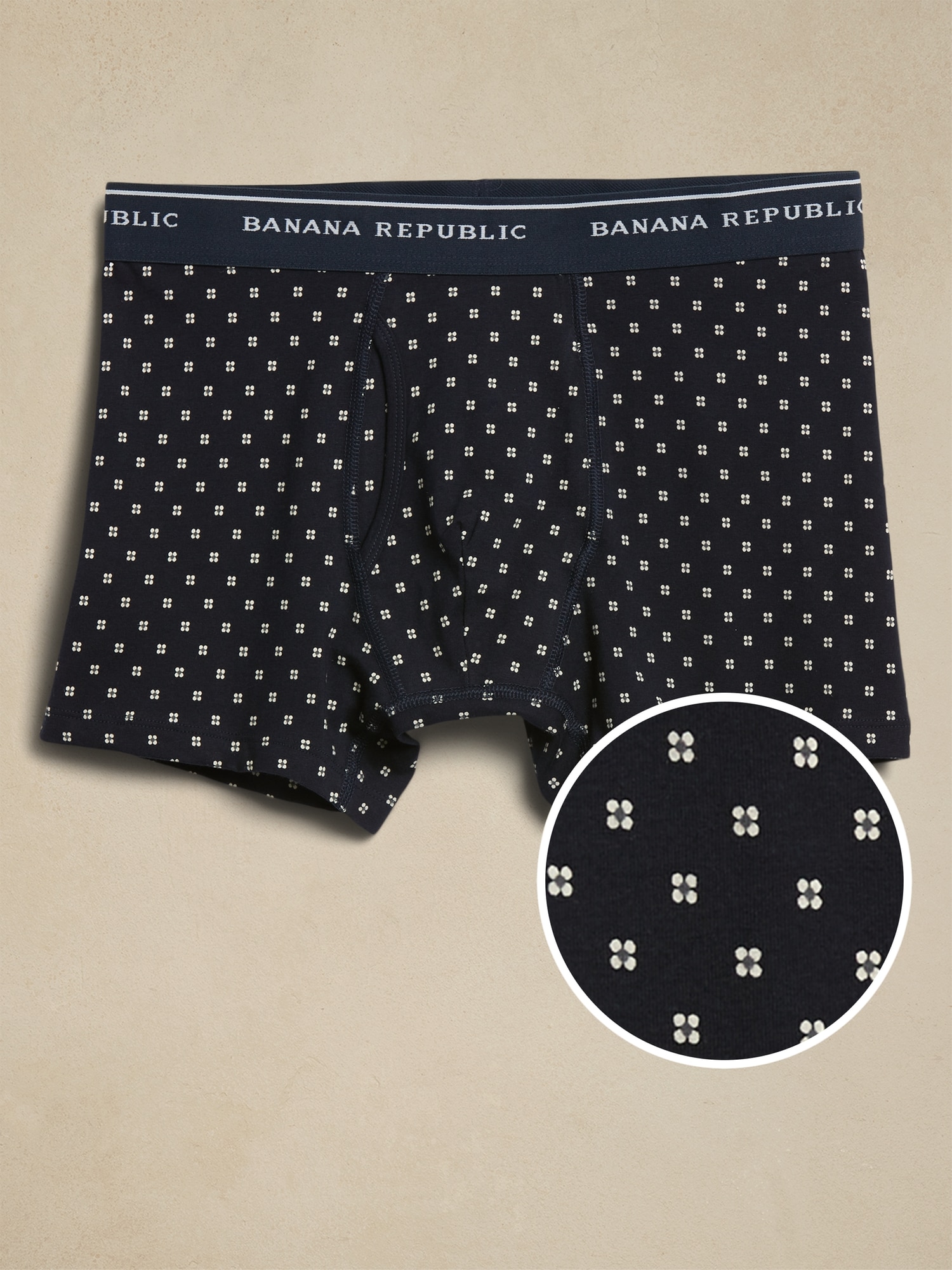 Organic cotton boxer brief - men underwear - Black Dots