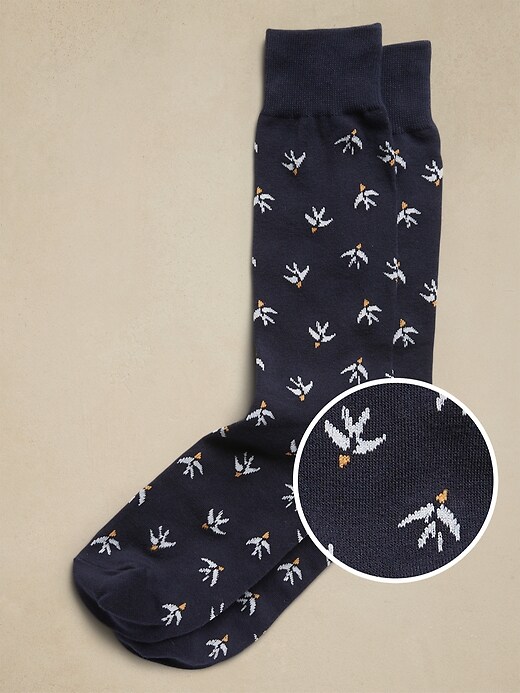 Bird Print Socks