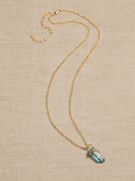 Glass Pendant Necklace &#124 Aureus + Argent