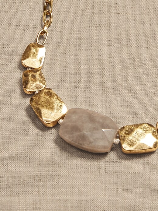 Stone Metal Necklace
