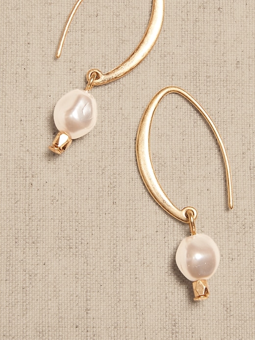 Pearl Threader Earrings Banana Republic Factory
