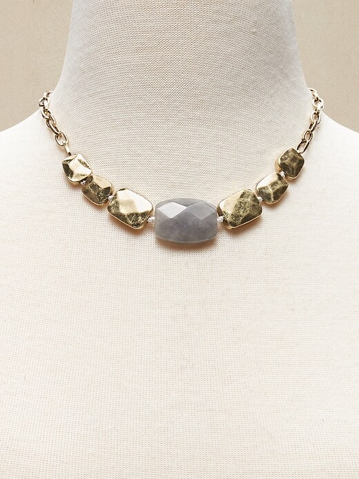 Stone Metal Necklace