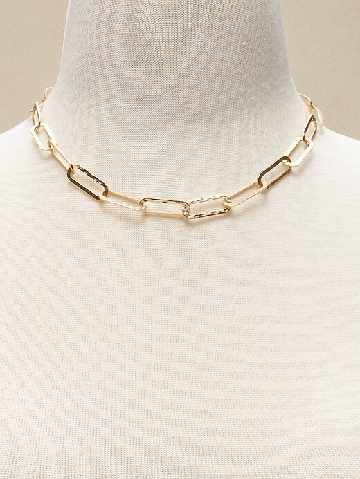 Hammered Links Necklace