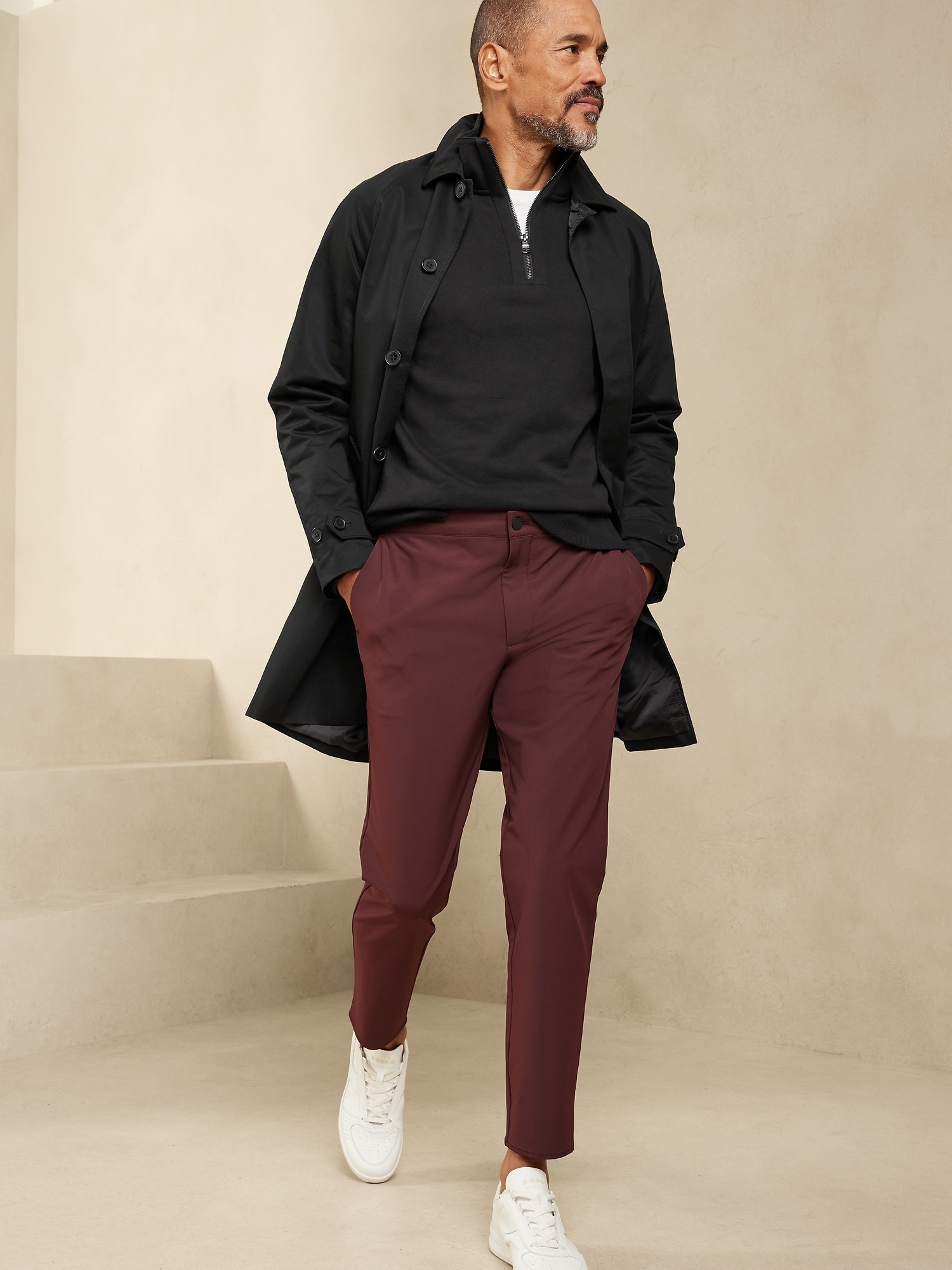 Reiss Brooke Tapered Mixer Trousers - REISS