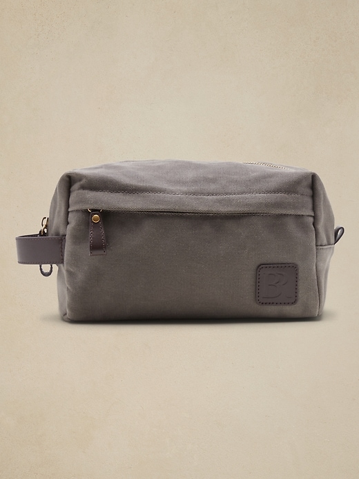 Waxed Canvas Toiletry Bag | Banana Republic Factory