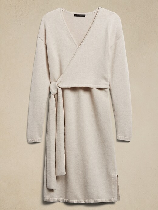Image number 4 showing, Wrap Midi Sweater Dress