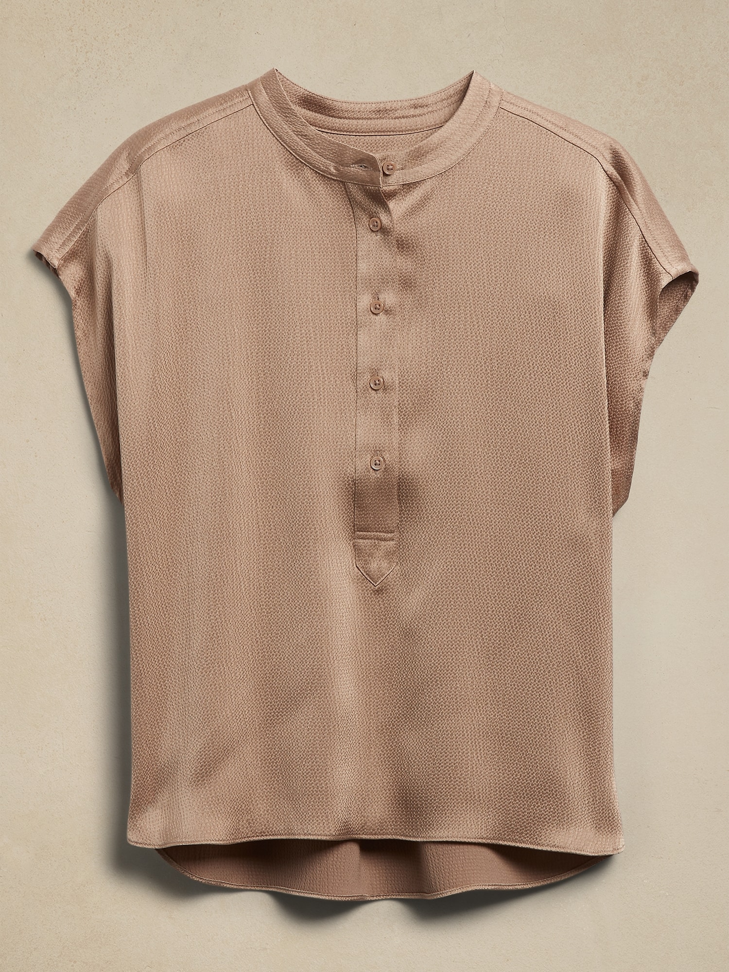 Button-Placket Blouse