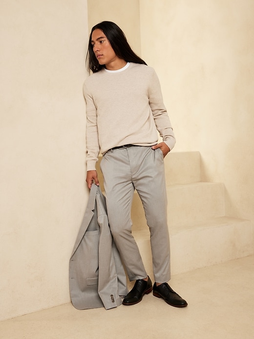 Image number 1 showing, Textured Suit Trouser