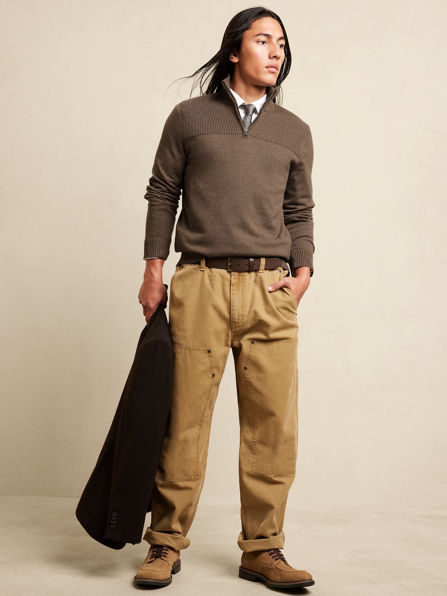 Utility HalfZip Sweater Banana Republic Factory