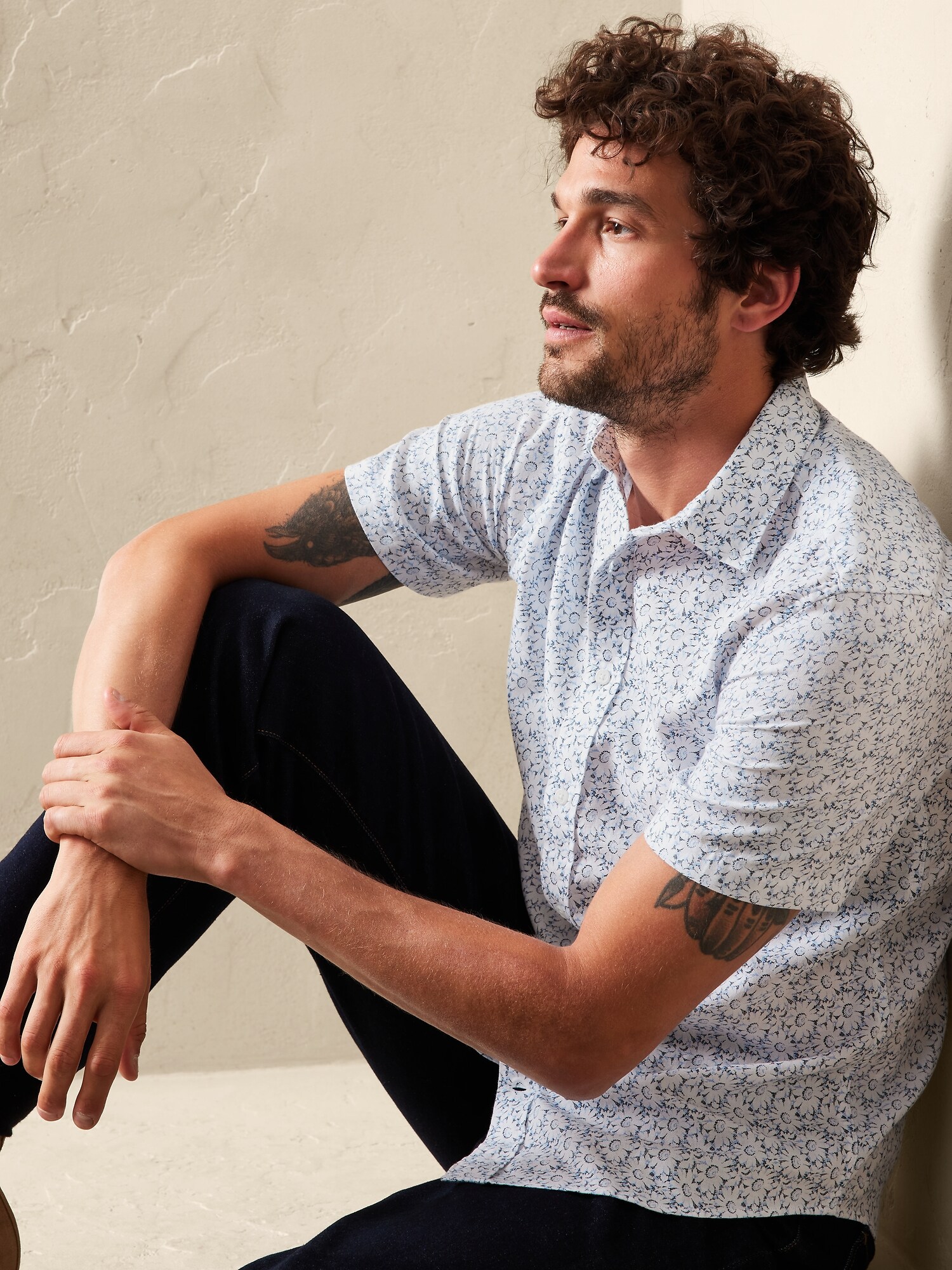 Gauze Oxford Banana Republic Factory