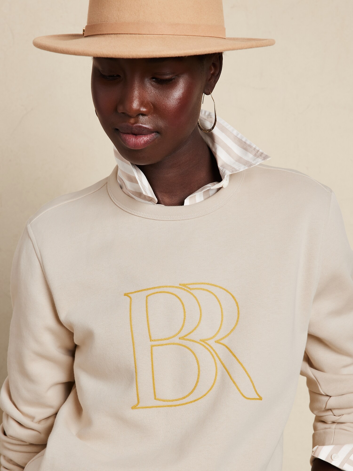Fall Logo Sweatshirt Banana Republic Factory