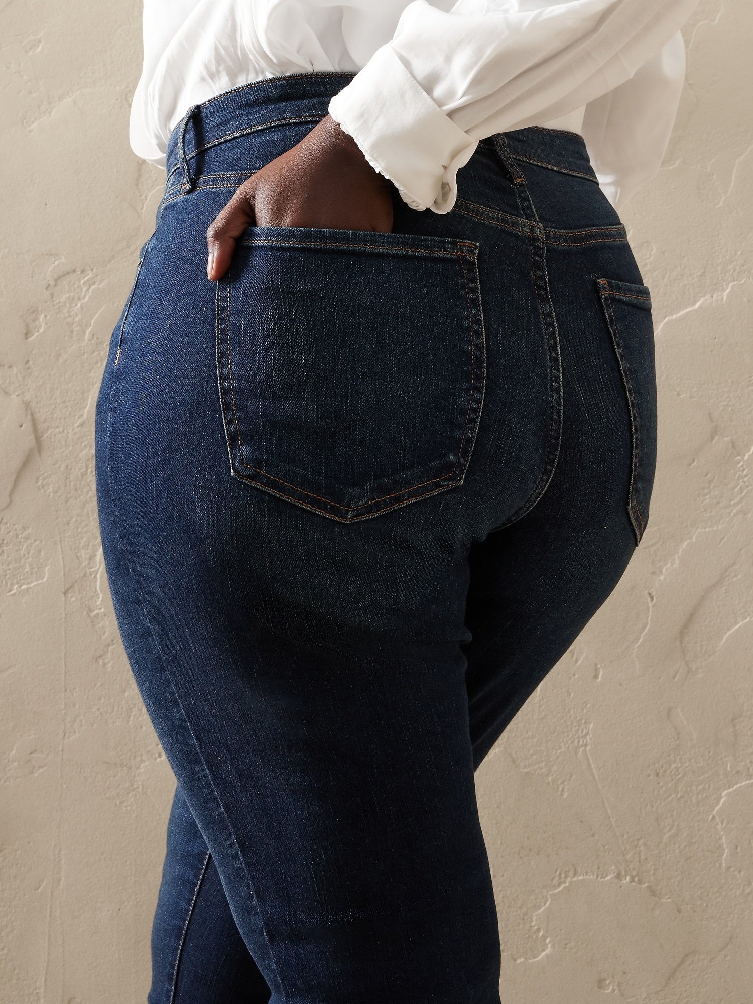 Curvy Skinny Women's Jeans - Dark Wash