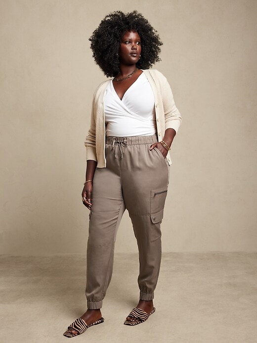 Image number 4 showing, Tencel Cargo Jogger