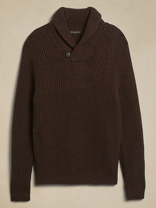 Marled Shawl Sweater