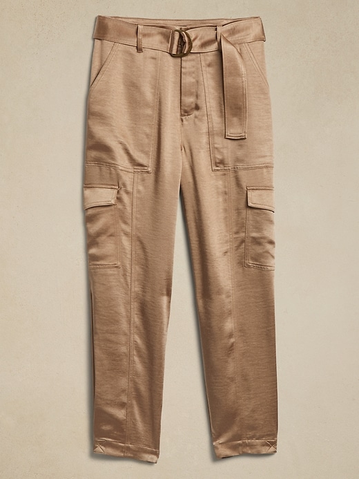 Prado Satin Cargo Pant | Banana Republic Factory