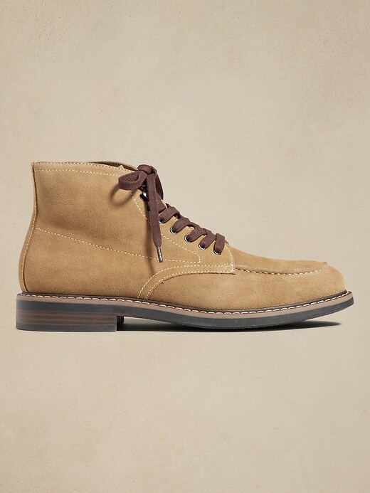 Lace-Up Suede Boot